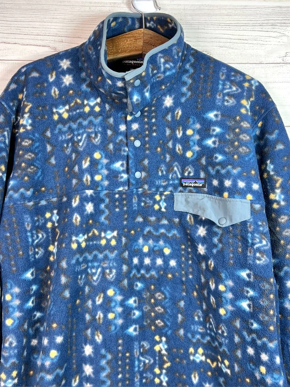 Patagonia Synchilla Snap-T Fleece Pullover Mens XXL Wandering Woods Aztec Jacket